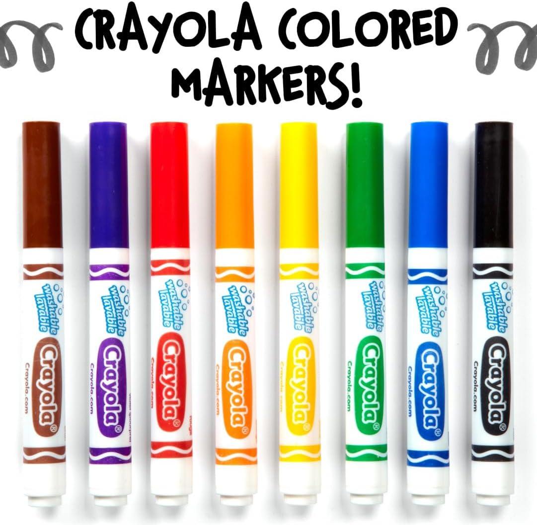 Crayola 12 Count Washable Bulk Markers, Green(Yellow)