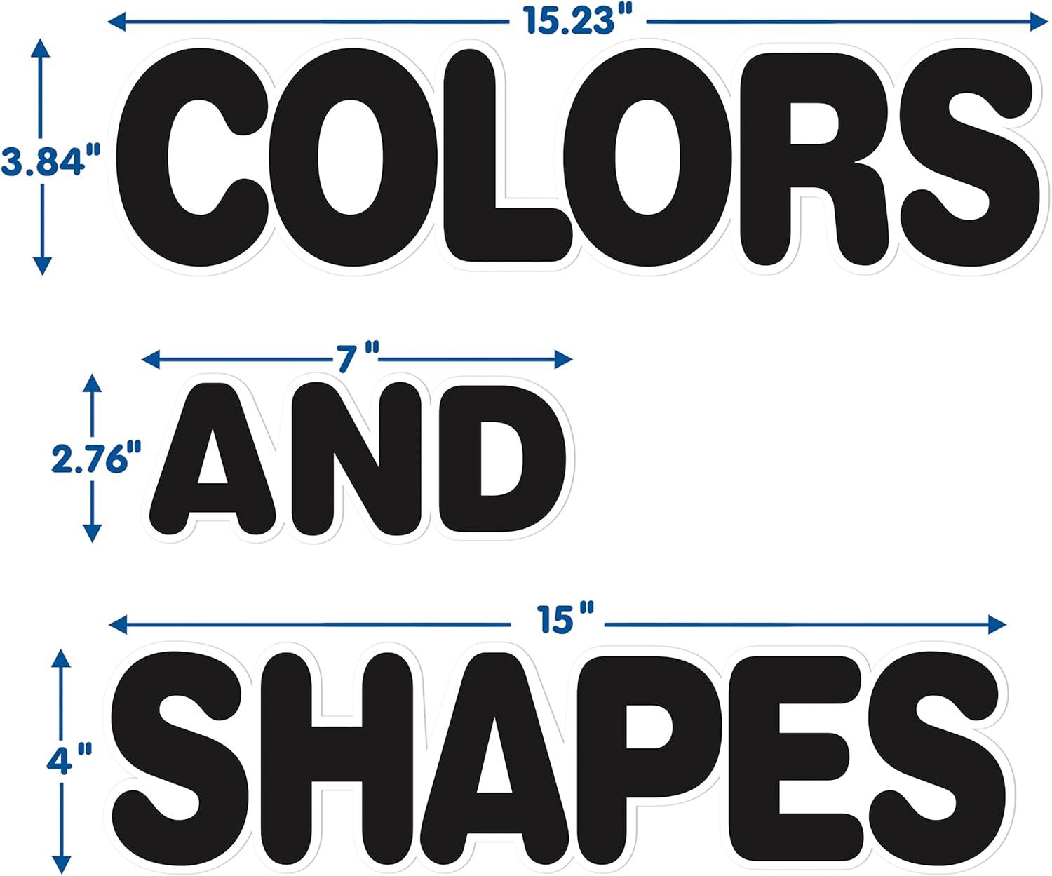 Eureka Colors & Shapes Bulletin Board Set, 28 Pieces (EU-847813)(OSFA)