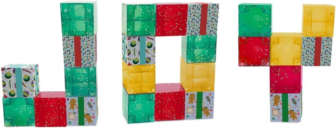 Crayola Holiday Magnetic PIP Cubes, Mini Magnetic Blocks Playset, STEM & Montessori Building & Educational Toys for Kids, Travel Toys for Boys and Girls Ages 3+, 27-Piece Set