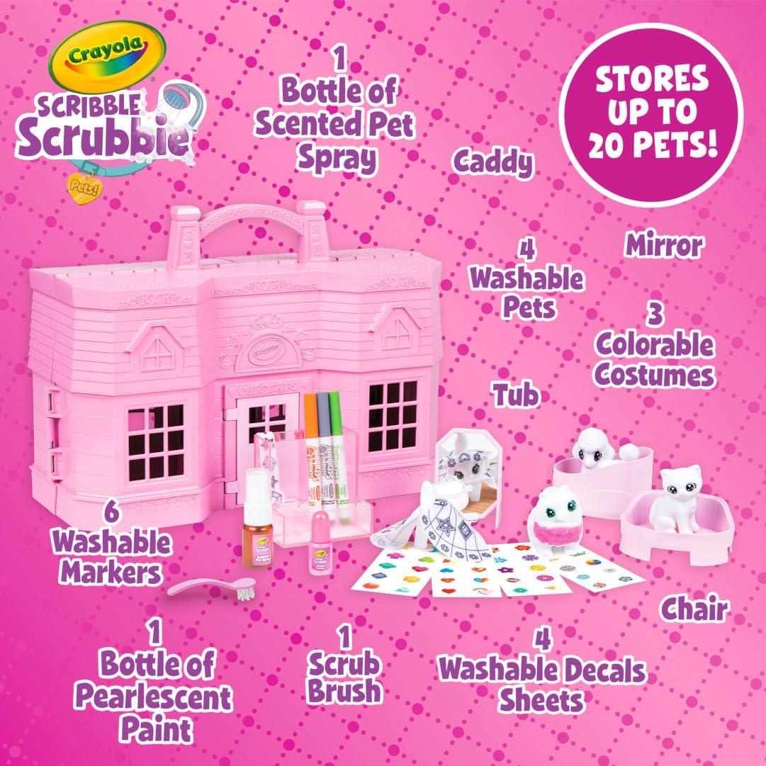 Crayola Scribble Scrubbie Safari 2 Pack Animal Toy Set Age 3+(Super Salon)