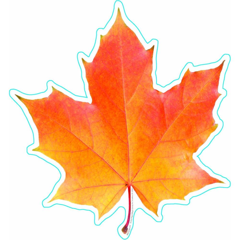 Eureka Crayola Crayons Paper Cut-Out Classroom Decorations for Teachers, 36 Pieces(Fall Leaf)