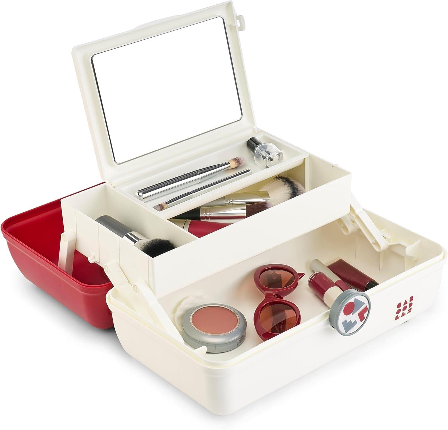 Caboodles On-The-Go-Girl Case(Crimson White School Spirit)