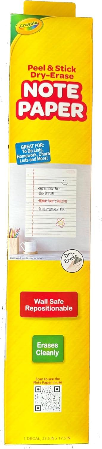 The Peel People Dry Erase Board – Notepad Paper Design, Whiteboard for School Presentations or Classroom Projects, Great for Teachers and Kids, Large Size, White