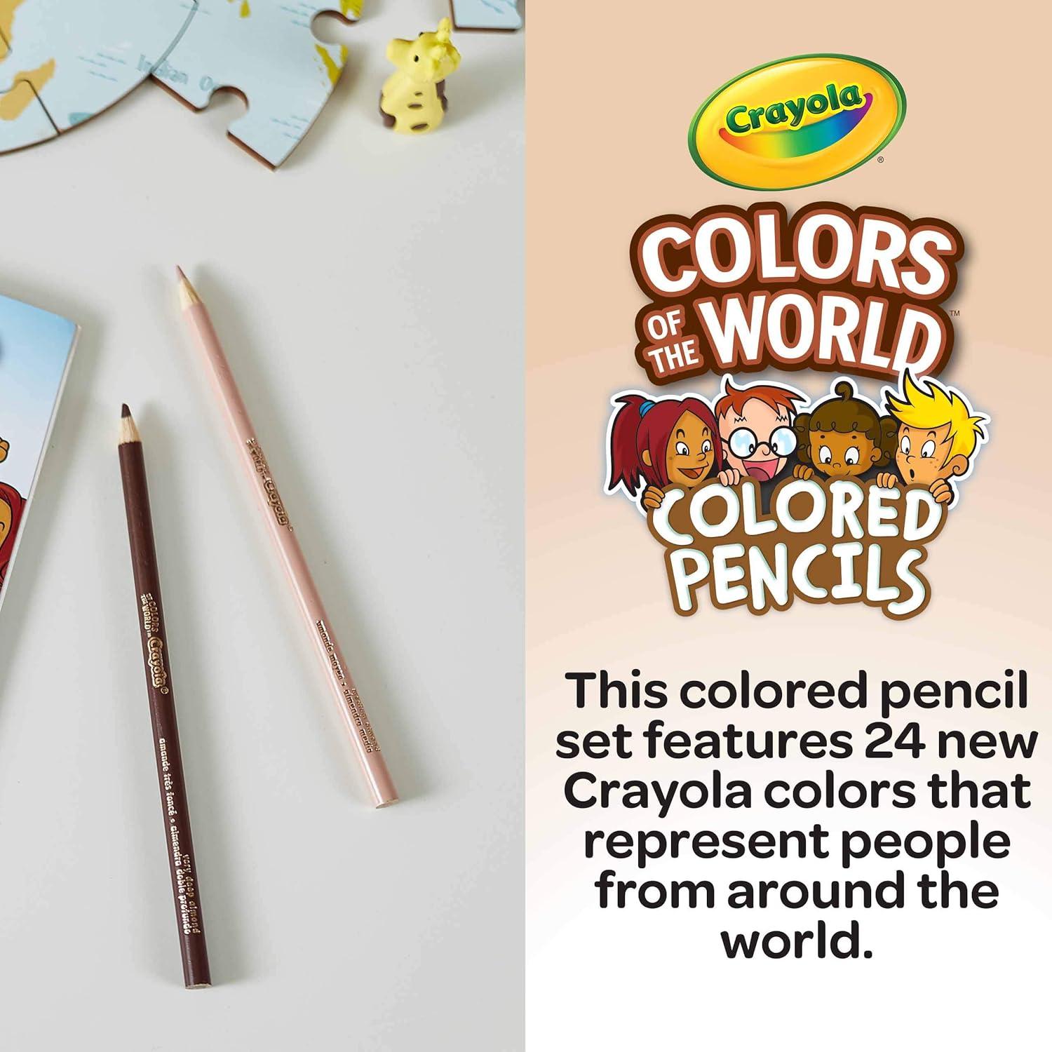 Crayola Bulk Crayon Set, Colors of The World, Multicultural Crayons, School Supplies, 6 Sets of 24 Colors(1 Count (Pack of 1))