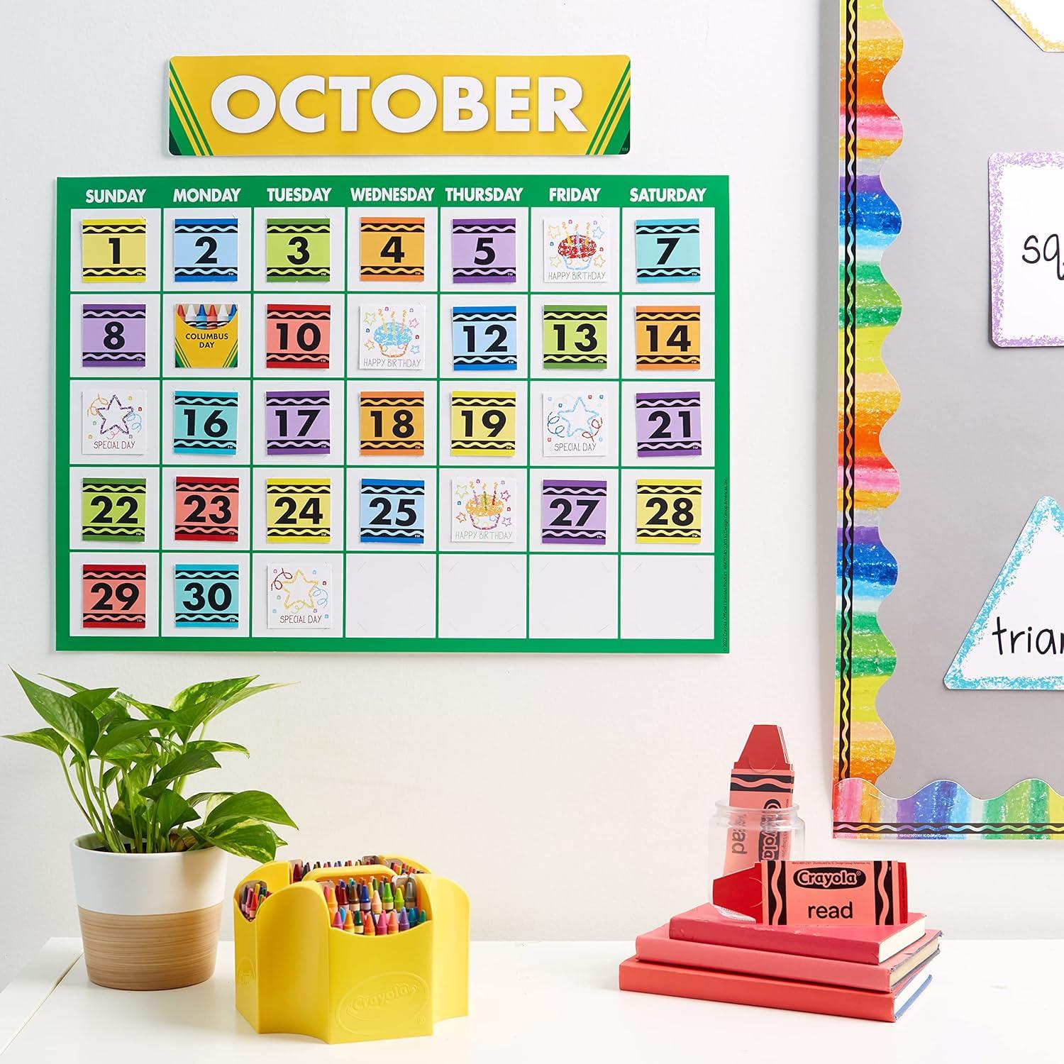 Eureka Crayola Colorful and Motivational Bookmarks for Students and Teachers, 2″ x 6″, 36 Pieces