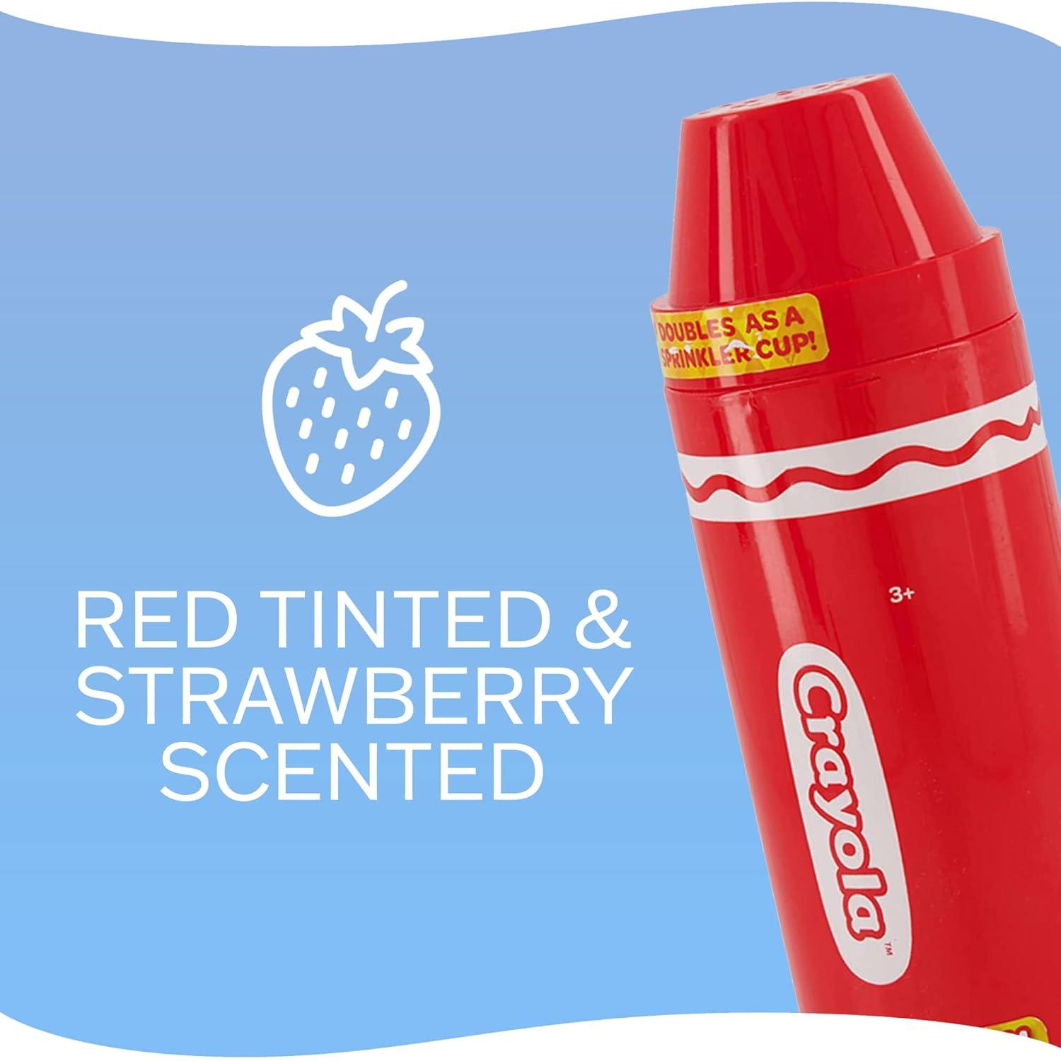 Crayola Strawberry Scented Bubble Bath Liquid 10oz. – Red
