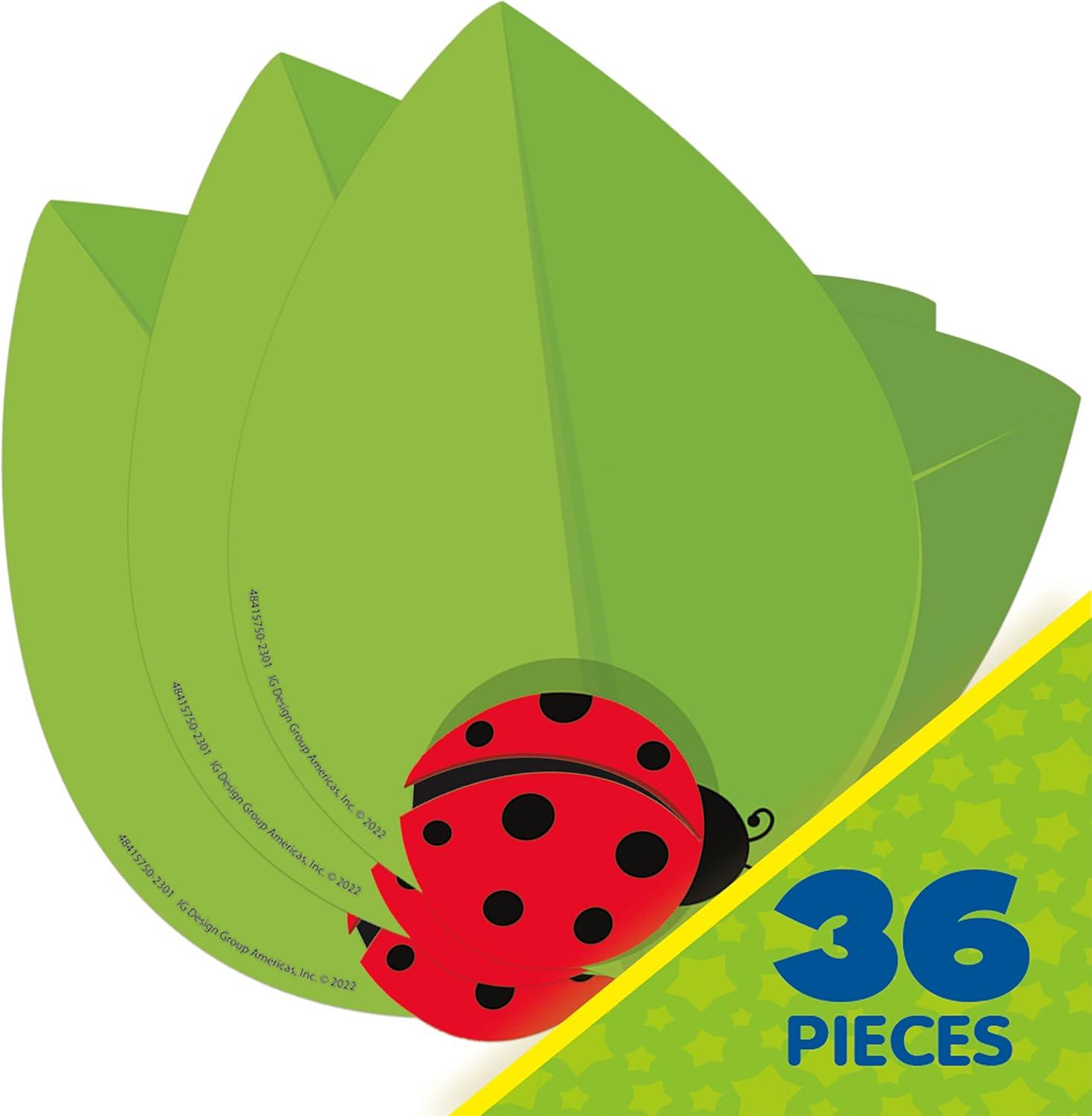 Eureka Crayola Crayons Paper Cut-Out Classroom Decorations for Teachers, 36 Pieces(Ladybug)