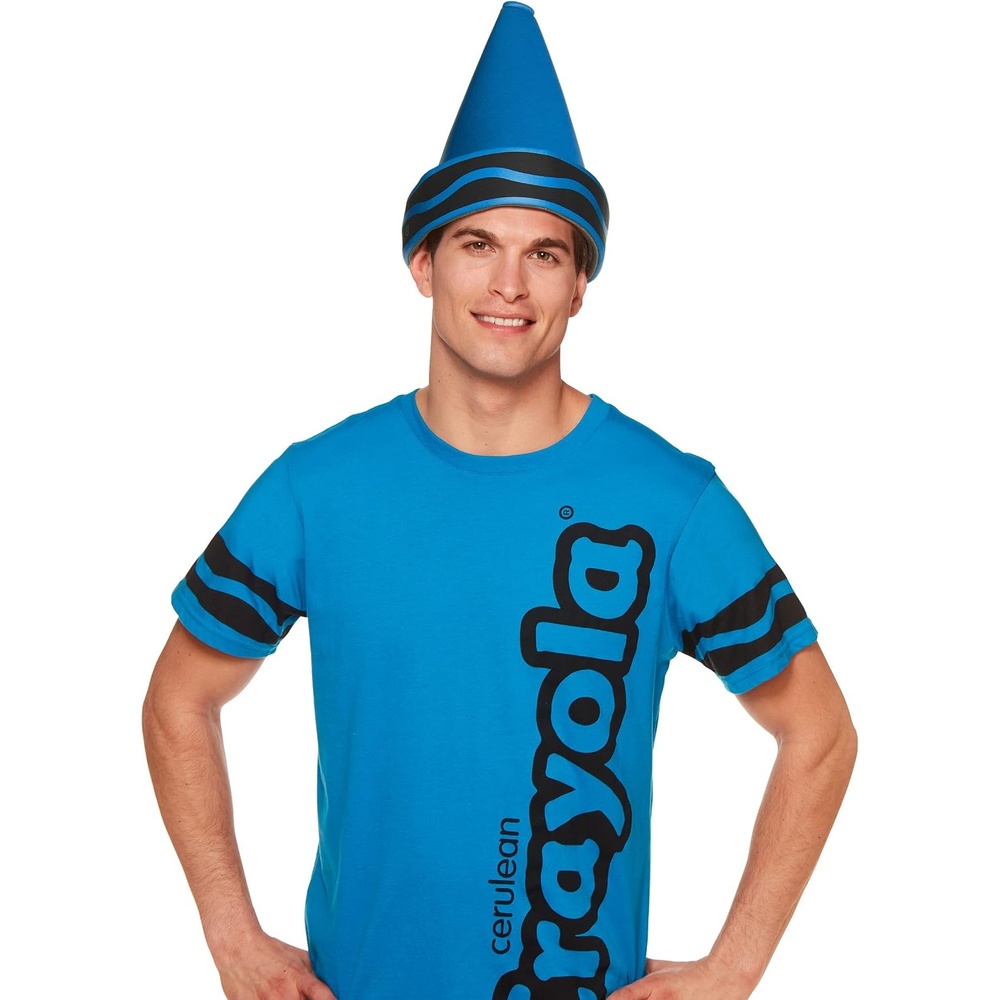 Spirit Halloween Adult Cerulean Crayola Crayon Costume Kit