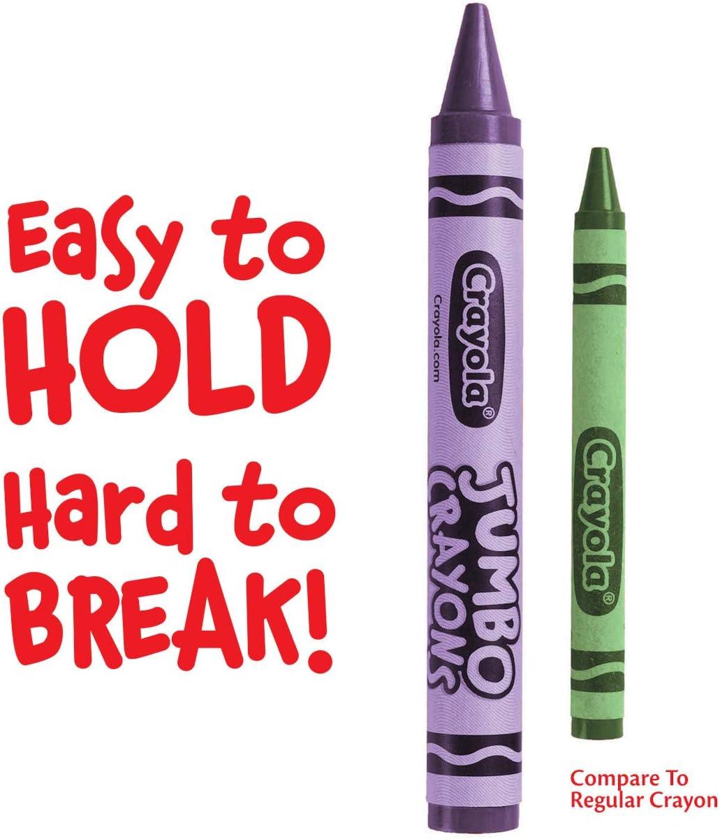 Crayola Jumbo Crayons Bulk, 6 Sets of 16 Large Crayons for Toddlers & Kids, School Supplies, Gifts [Amazon Exclusive](16 Count (Pack of 6))