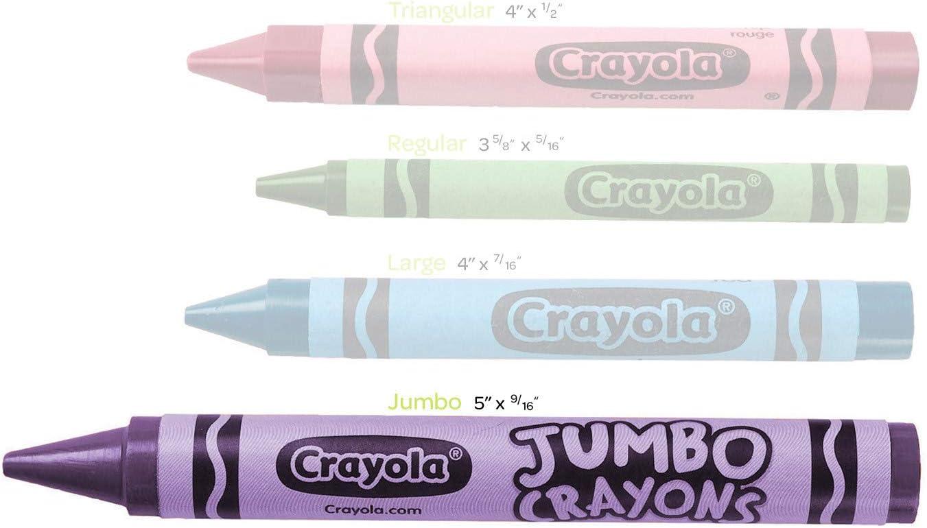 Crayola Jumbo Crayons Bulk, 6 Sets of 16 Large Crayons for Toddlers & Kids, School Supplies, Gifts [Amazon Exclusive](16 Count (Pack of 6))