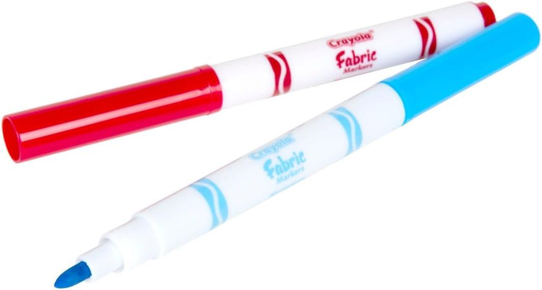 Crayola Fabric Marker Classpack, Ten Assorted Colors, 80/Box