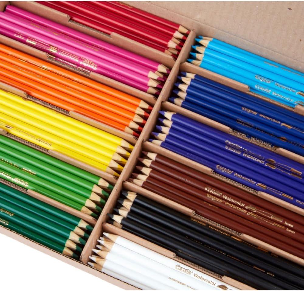 Crayola Classpack Watercolor Pencils, 240ct, 20 each of 12 Colors, Great for Classroom, Educational, Art Tools(Watercolor)