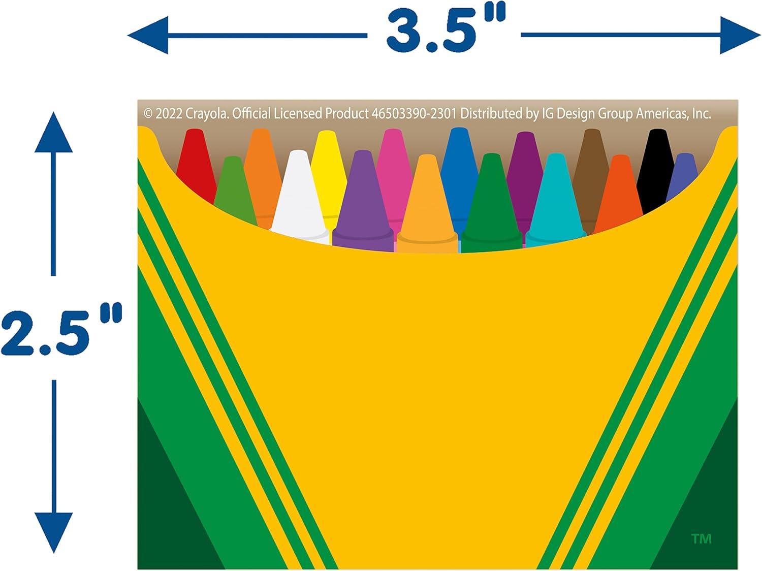 Eureka Crayola Crayons Self-Adhesive Student Name Tags for Teachers, 2.75″ x 2.25″, 40 Pieces(Crayola)
