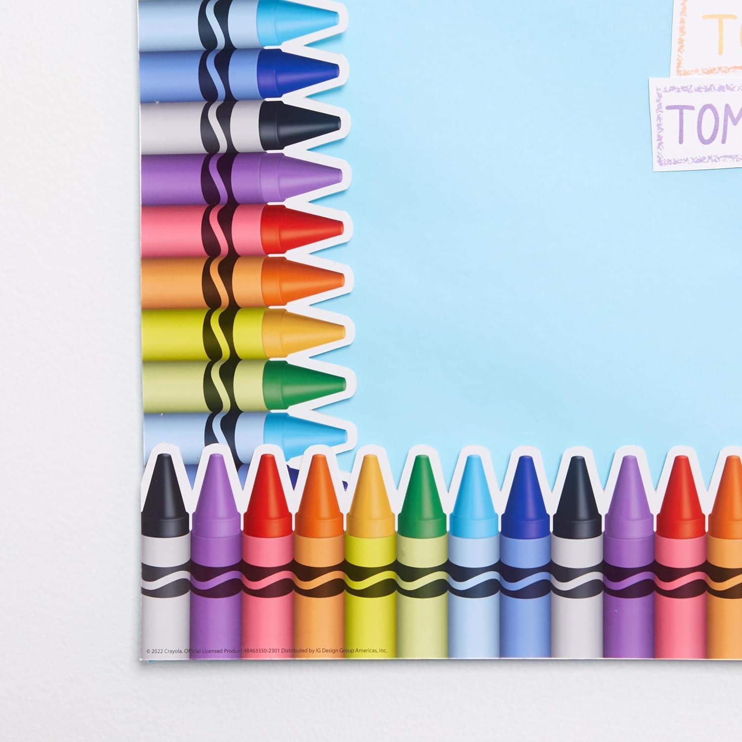 Eureka Classic Crayola Decorative Classroom and Bulletin Board Trim for Teachers, 3.25″ Wide, 12 Strips for 37 Total Feet