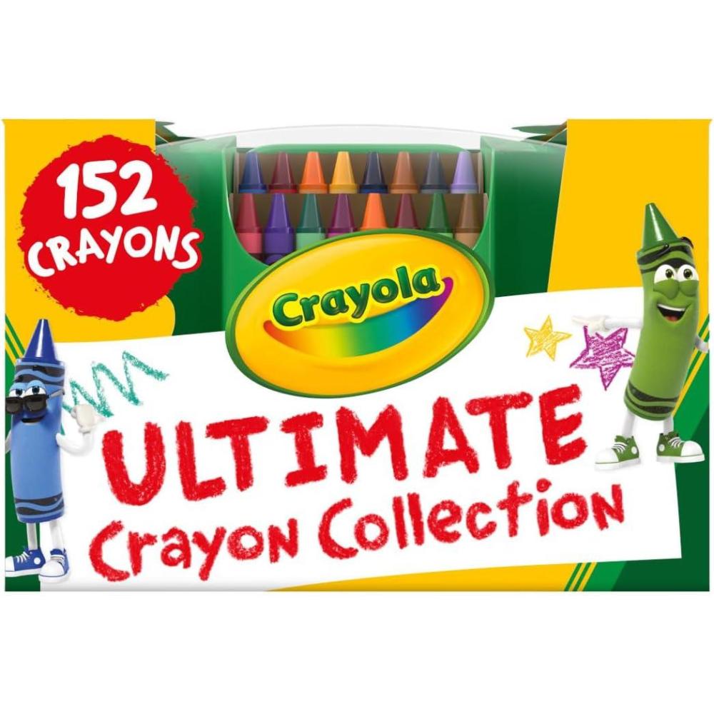 Crayola Super Art Coloring Kit (100+ Pcs), Bulk Stocking Stuffers, Holiday & Christmas Gifts for Kids, Arts & Crafts Supplies Set, Ages 4, 5, 6 [Amazon Exclusive](Ultimate Crayon Collection)