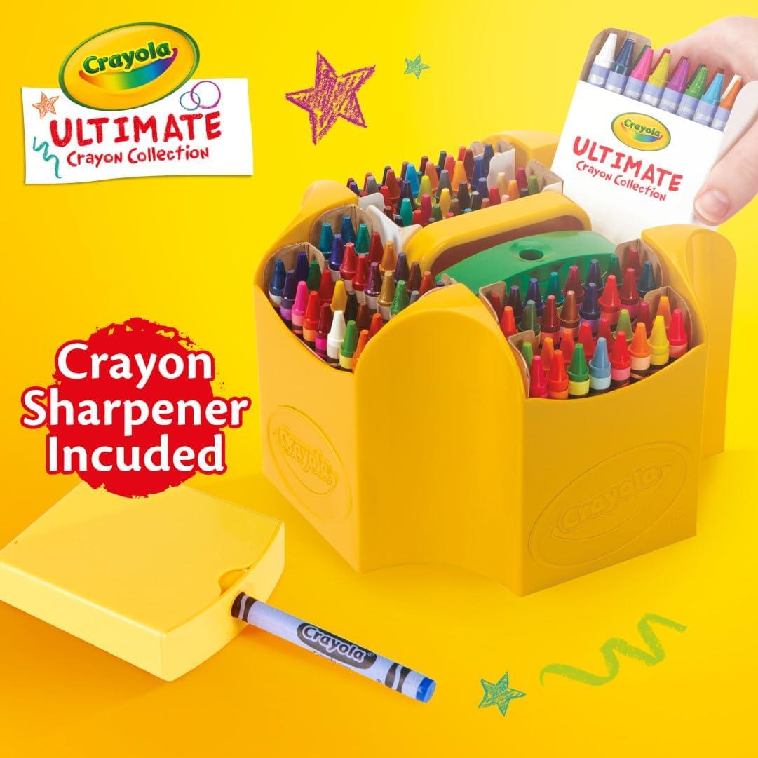 Crayola Super Art Coloring Kit (100+ Pcs), Bulk Stocking Stuffers, Holiday & Christmas Gifts for Kids, Arts & Crafts Supplies Set, Ages 4, 5, 6 [Amazon Exclusive](Ultimate Crayon Collection)