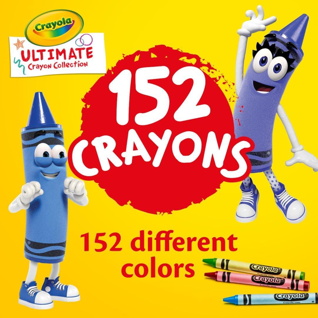 Crayola Super Art Coloring Kit (100+ Pcs), Bulk Stocking Stuffers, Holiday & Christmas Gifts for Kids, Arts & Crafts Supplies Set, Ages 4, 5, 6 [Amazon Exclusive](Ultimate Crayon Collection)