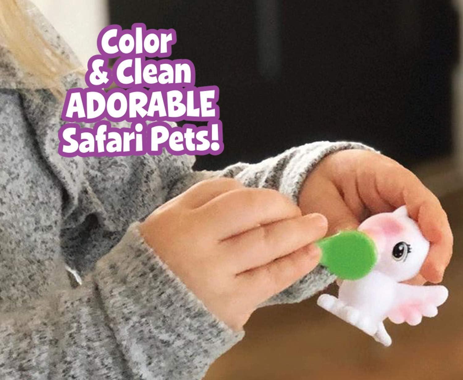 Crayola Scribble Scrubbie Safari 2 Pack Animal Toy Set Age 3+(Zebra and Bird)