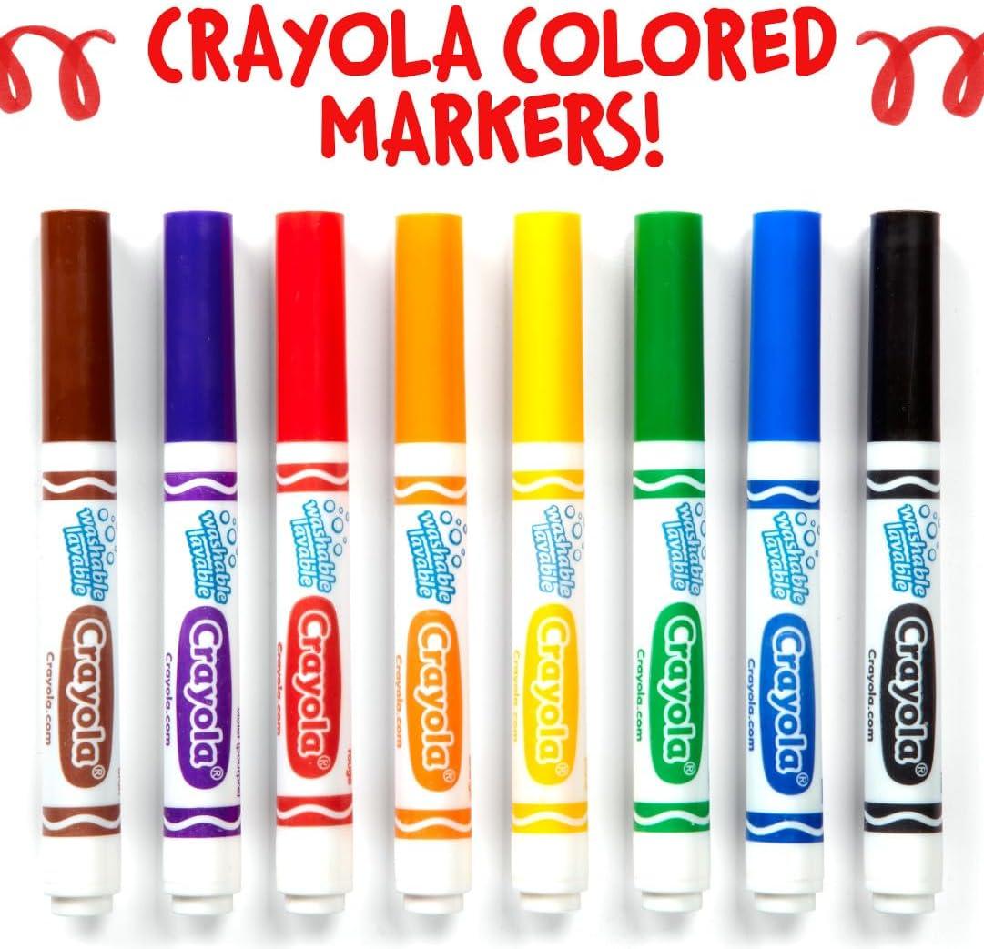 Crayola 12 Count Washable Bulk Markers, Green(Brown)