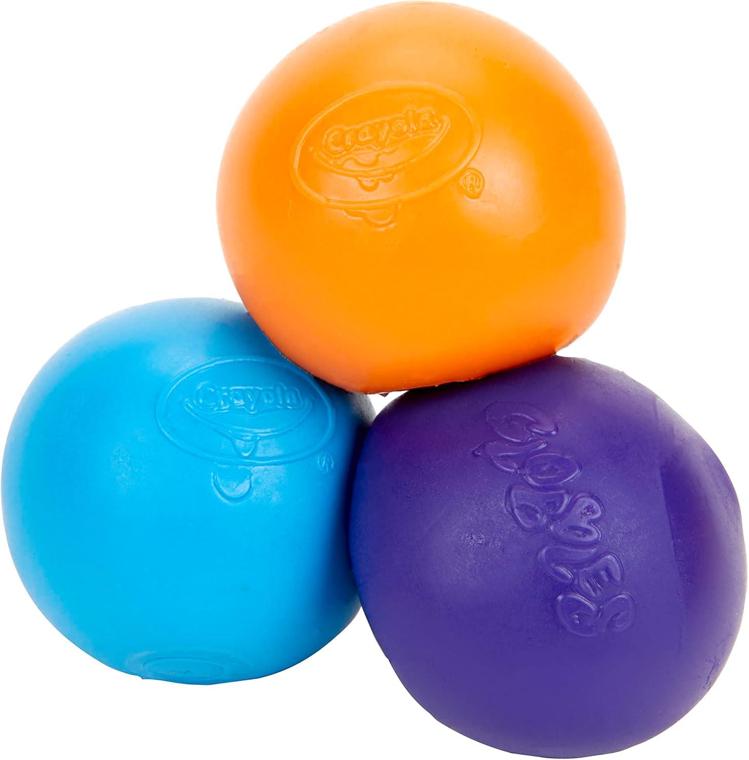 Crayola Globbles Fidget Toy (6ct), Stocking Stuffers for Kids, White Elephant Gifts, Sticky Stress Ball for Adults & Kids, Squishy Balls, Calming Sensory Toys for Stress Relief(16 Count)