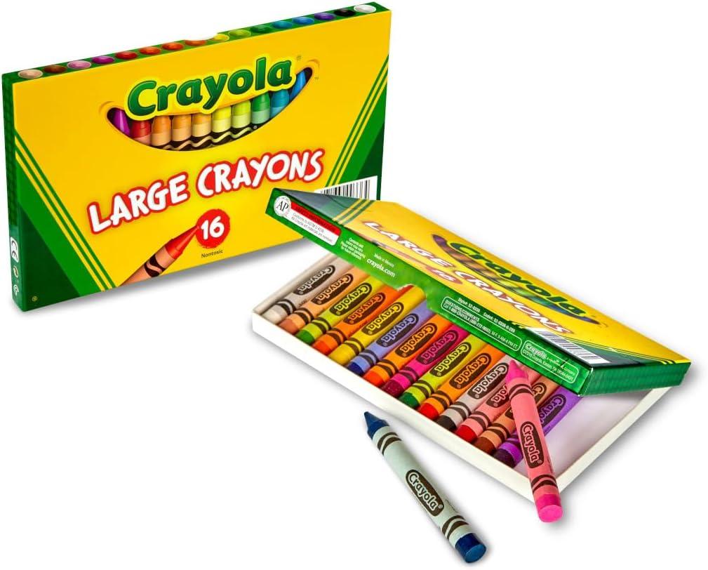 Crayola Large Crayons, Classic Colors, 16 Count(16 Count (Pack of 1))