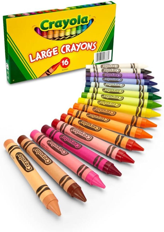 Crayola Large Crayons, Classic Colors, 16 Count(16 Count (Pack of 1))