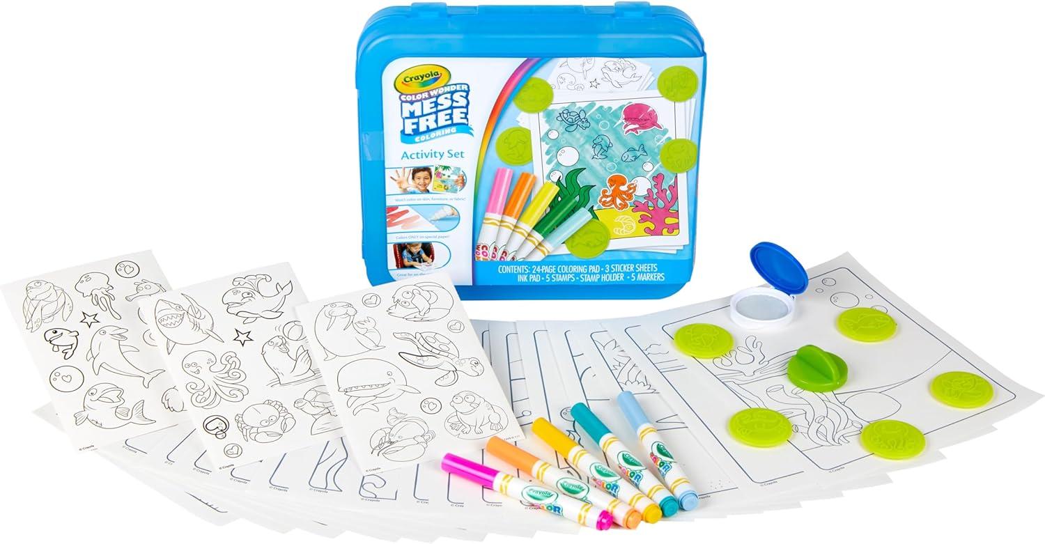 Crayola Disney Color Wonder Bundle (3 Pack), Stocking Stuffers for Kids, Toddler Mess Free Activity Pads & Markers, Disney Coloring Toys, Holiday & Christmas Gifts, 3+(Activity Set)