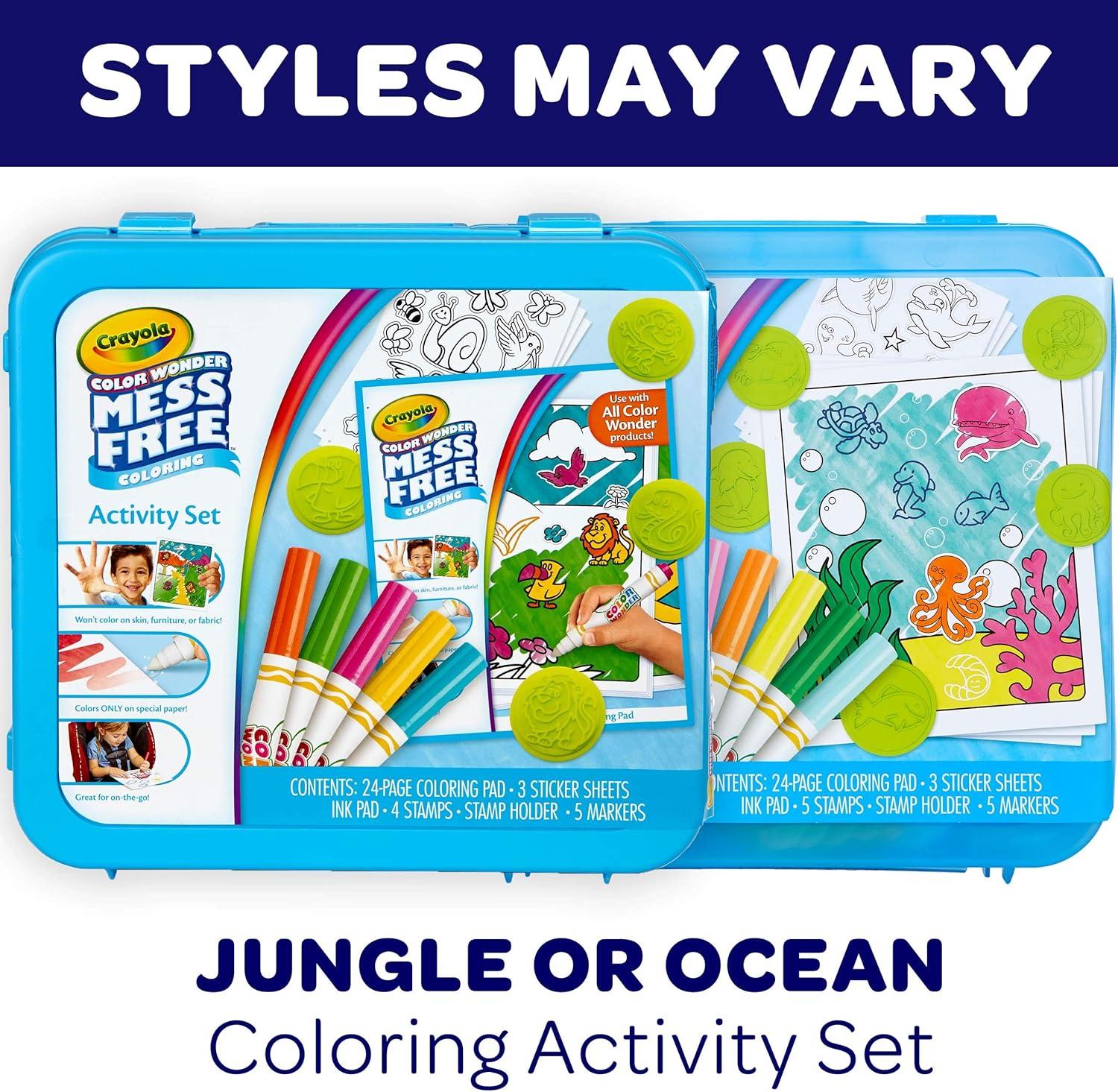 Crayola Disney Color Wonder Bundle (3 Pack), Stocking Stuffers for Kids, Toddler Mess Free Activity Pads & Markers, Disney Coloring Toys, Holiday & Christmas Gifts, 3+(Activity Set)