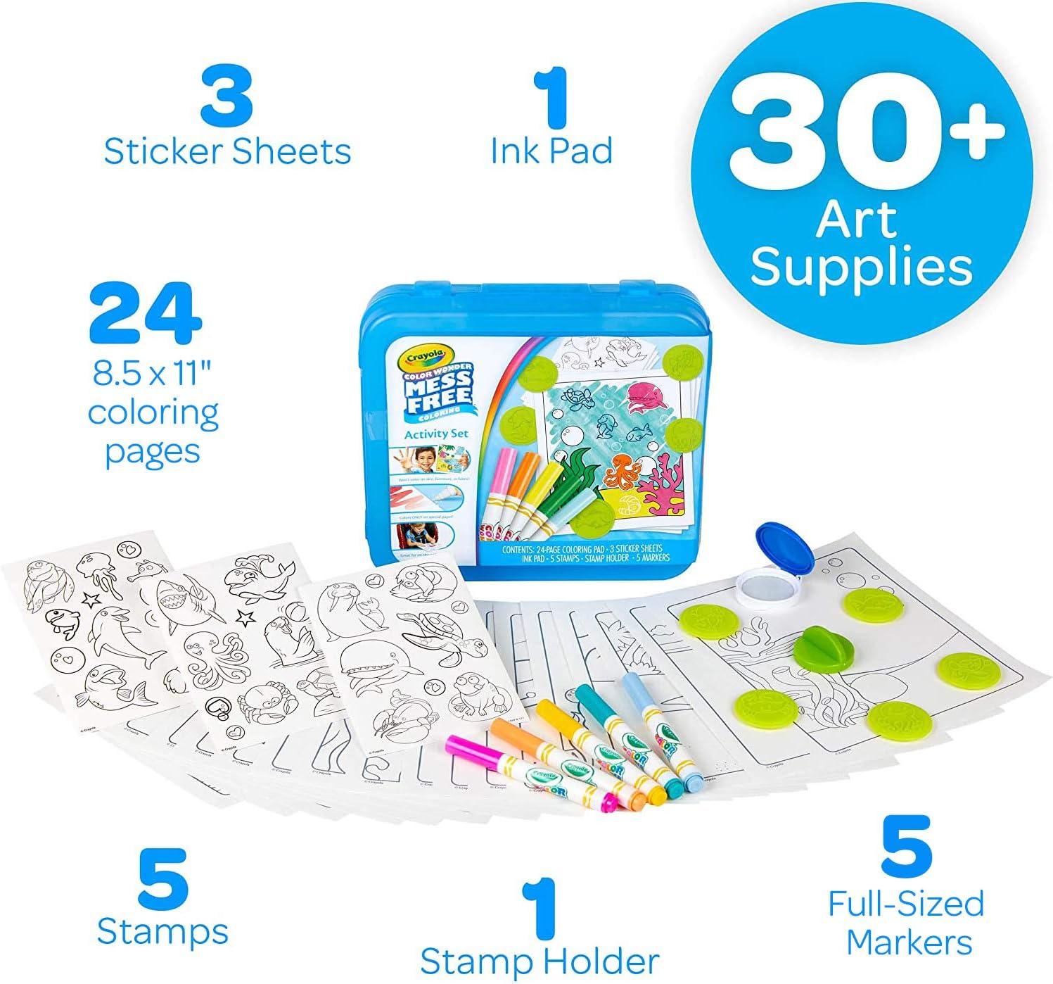 Crayola Disney Color Wonder Bundle (3 Pack), Stocking Stuffers for Kids, Toddler Mess Free Activity Pads & Markers, Disney Coloring Toys, Holiday & Christmas Gifts, 3+(Activity Set)