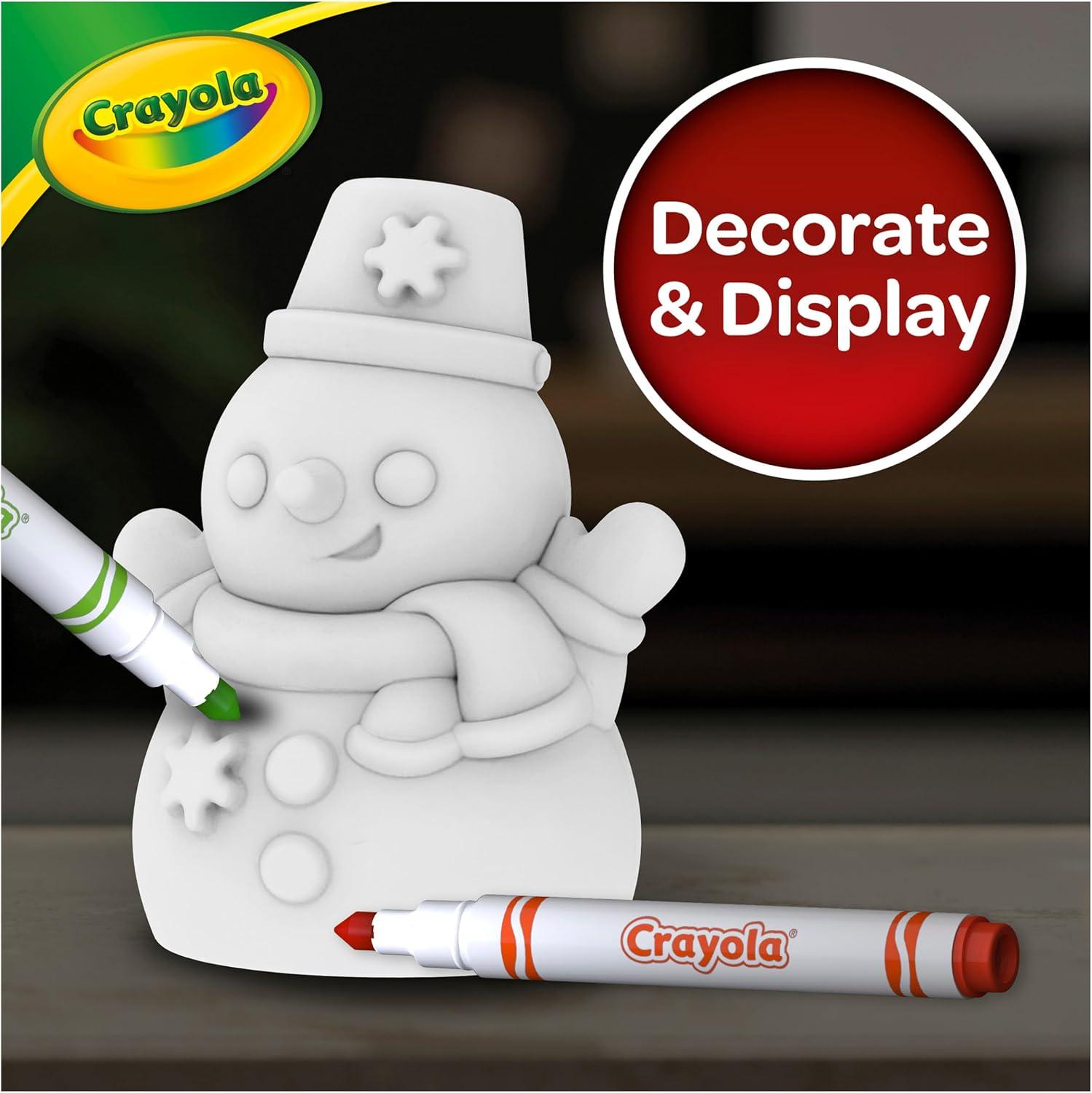 Crayola Light Ups Reindeer, Recolorable Light Up Toy for Kids, Reindeer Decor, Glow in the Dark, Holiday Gift for Kids, Ages 4+(Snowman)