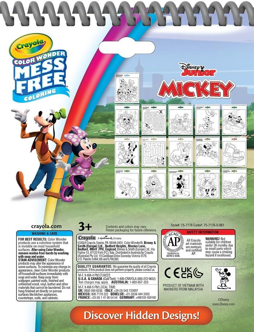 Crayola Disney Color Wonder Bundle (3 Pack), Stocking Stuffers for Kids, Toddler Mess Free Activity Pads & Markers, Disney Coloring Toys, Holiday & Christmas Gifts, 3+(Disney)