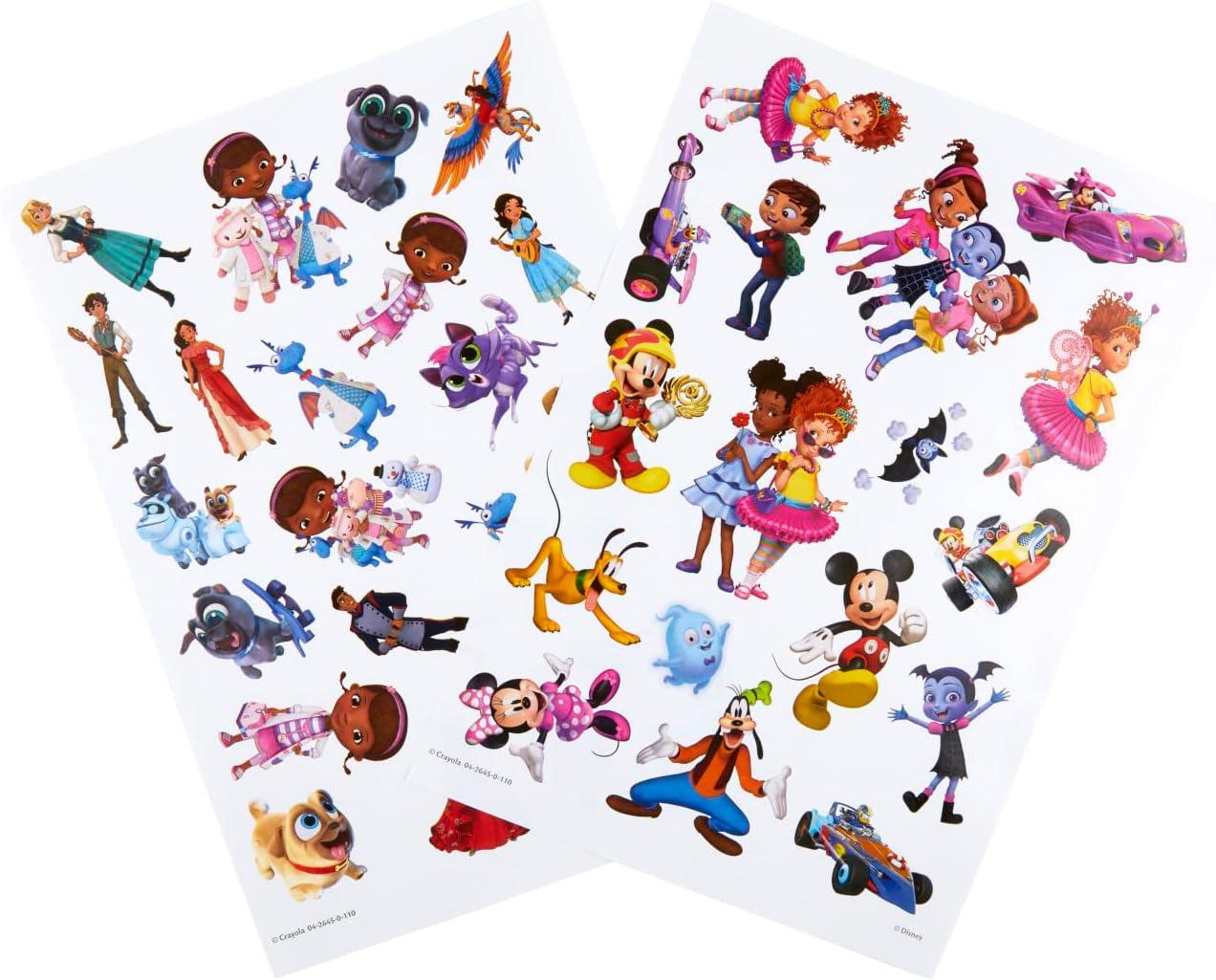 Crayola Coloring Book, Big Book of Disney Animation, 288 Coloring Pages, Gift for Kids, Age 3, 4, 5, 6(Disney Jr.)