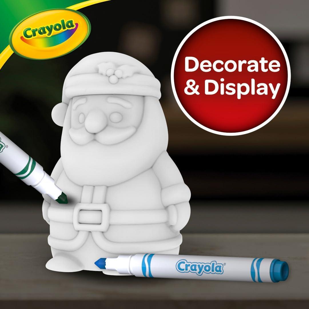 Crayola Light Ups Reindeer, Recolorable Light Up Toy for Kids, Reindeer Decor, Glow in the Dark, Holiday Gift for Kids, Ages 4+(Santa)