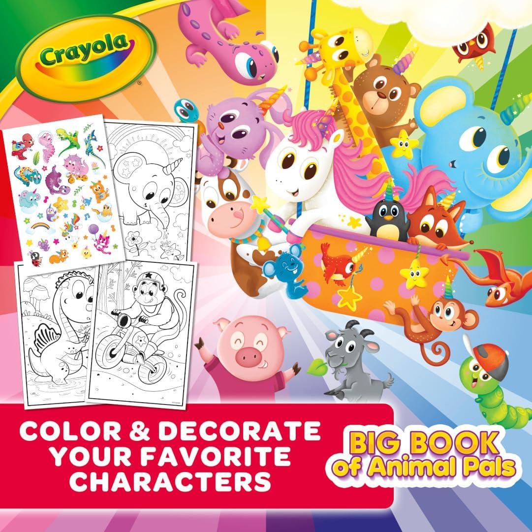 Crayola Epic Book of Awesome (288 Pages), Kids Coloring Book Activity Set, Animal Coloring Pages, Holiday Gift for Kids, 3+(Animal Pals)