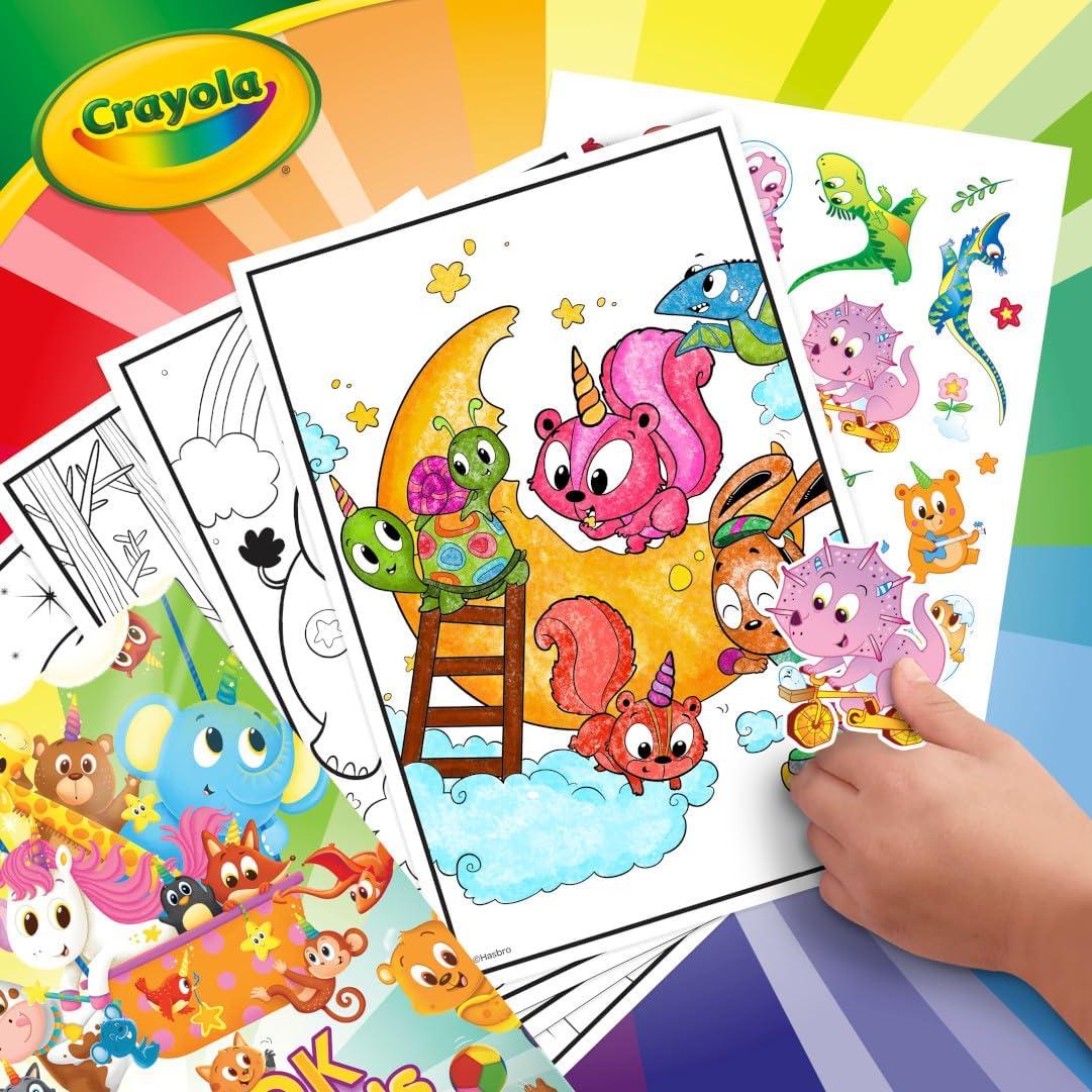 Crayola Epic Book of Awesome (288 Pages), Kids Coloring Book Activity Set, Animal Coloring Pages, Holiday Gift for Kids, 3+(Animal Pals)