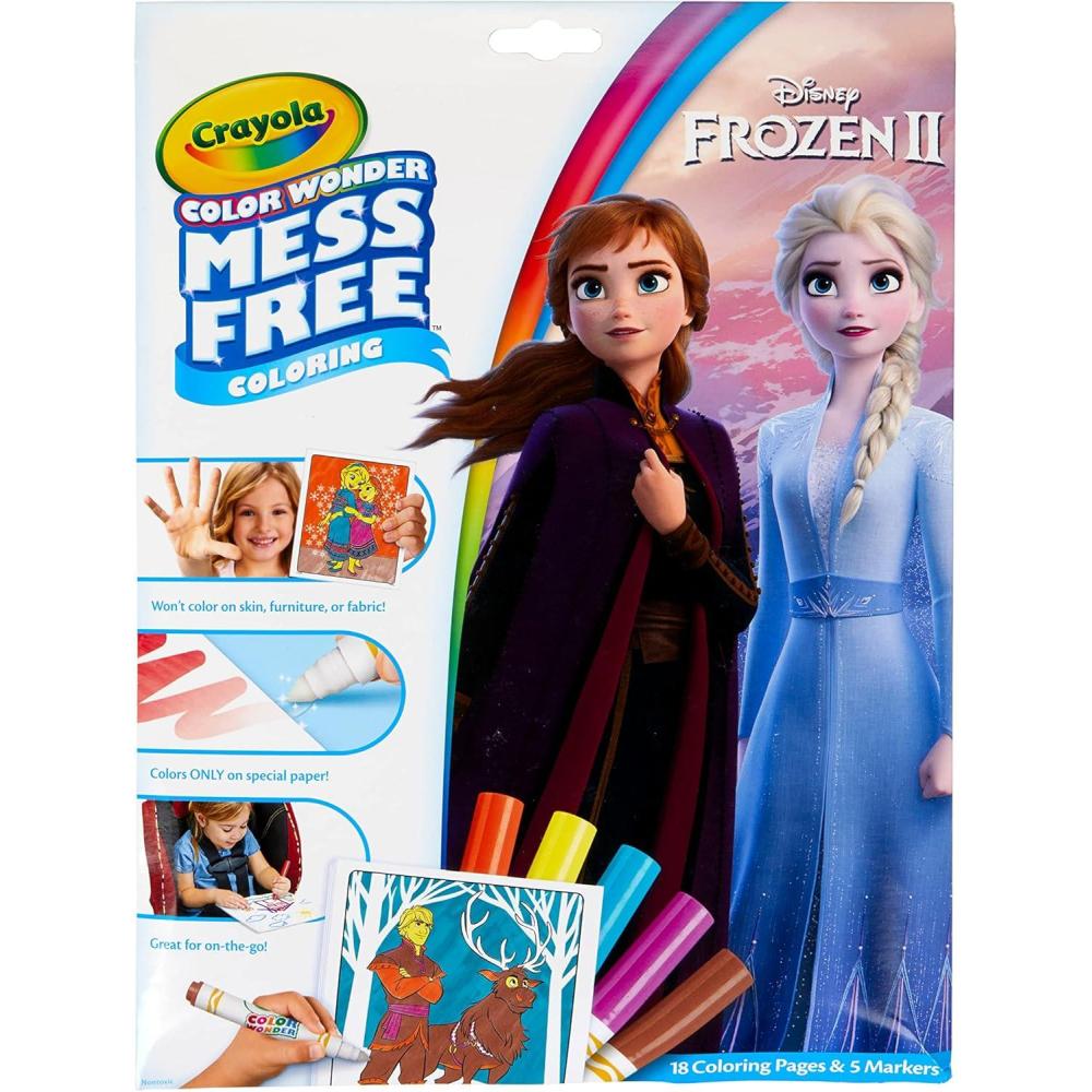 Crayola Disney Color Wonder Bundle (3 Pack), Stocking Stuffers for Kids, Toddler Mess Free Activity Pads & Markers, Disney Coloring Toys, Holiday & Christmas Gifts, 3+(Frozen 2)