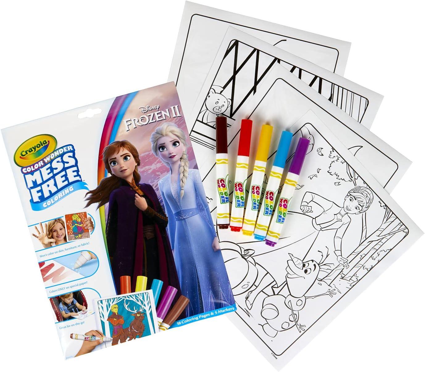 Crayola Disney Color Wonder Bundle (3 Pack), Stocking Stuffers for Kids, Toddler Mess Free Activity Pads & Markers, Disney Coloring Toys, Holiday & Christmas Gifts, 3+(Frozen 2)