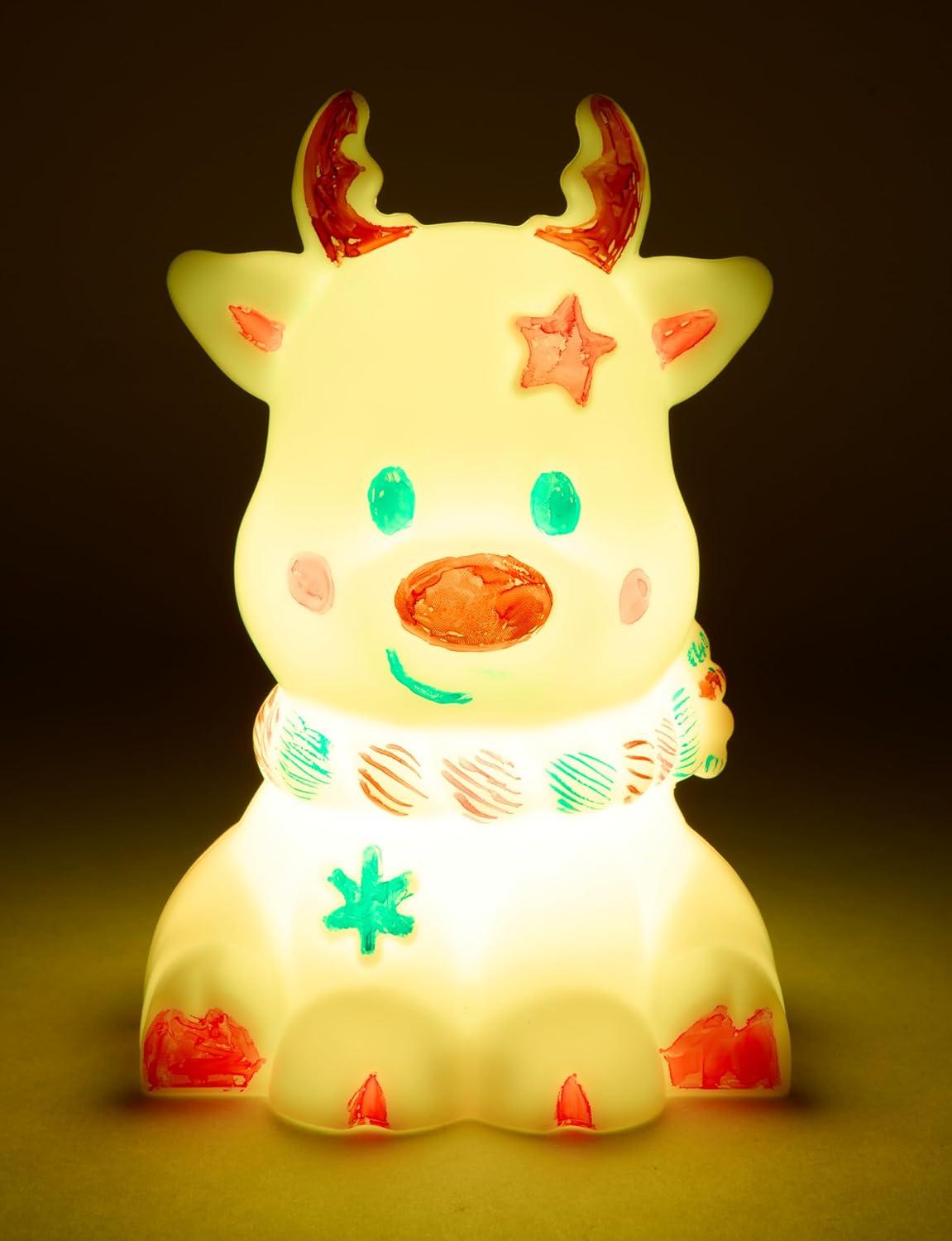 Crayola Light Ups Reindeer, Recolorable Light Up Toy for Kids, Reindeer Decor, Glow in the Dark, Holiday Gift for Kids, Ages 4+(Reindeer)