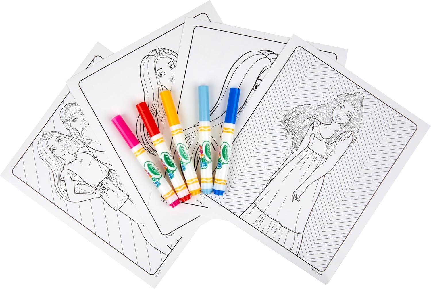 Crayola Disney Color Wonder Bundle (3 Pack), Stocking Stuffers for Kids, Toddler Mess Free Activity Pads & Markers, Disney Coloring Toys, Holiday & Christmas Gifts, 3+(Barbie)