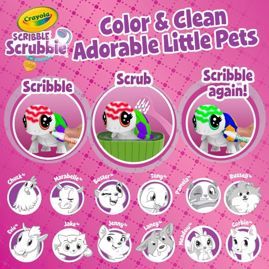Crayola Scribble Scrubbie Pets Glow Ocean Playset, Toys for Boys & Girls, Gifts for Kids, Ages 3, 4, 5, 6(Mega Pack)