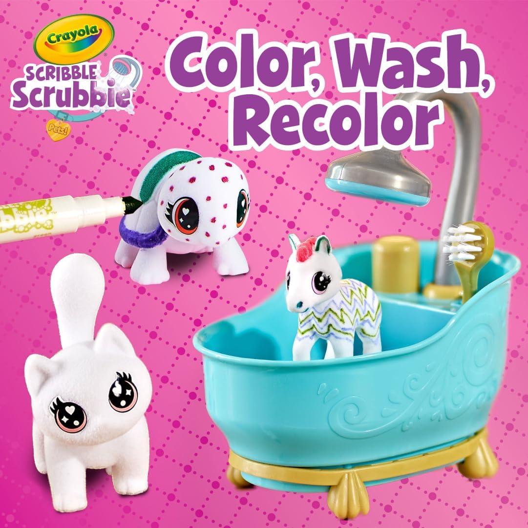 Crayola Scribble Scrubbie Pets Glow Ocean Playset, Toys for Boys & Girls, Gifts for Kids, Ages 3, 4, 5, 6(Mega Pack)