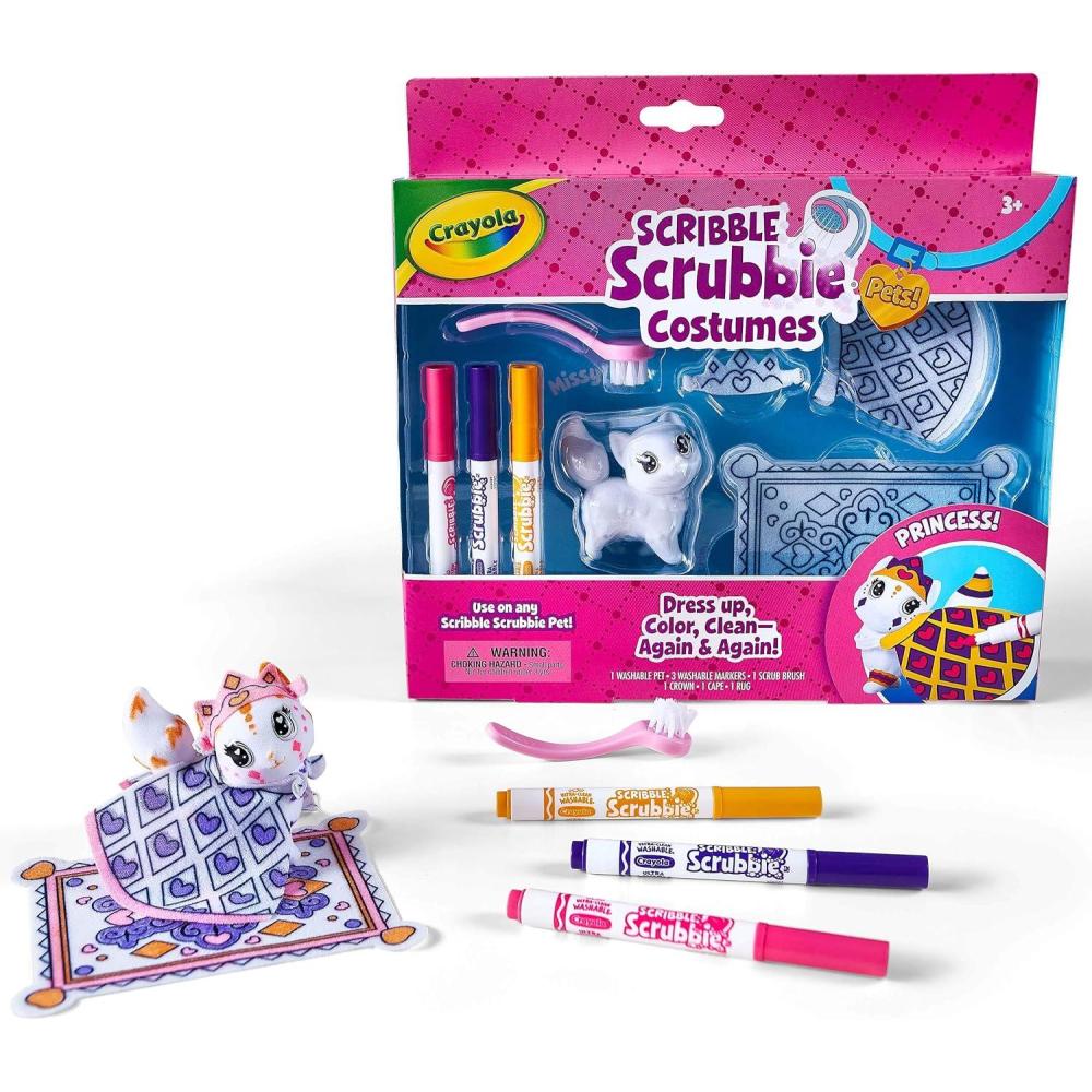 Crayola Scribble Scrubbie Safari 2 Pack Animal Toy Set Age 3+(Princess)