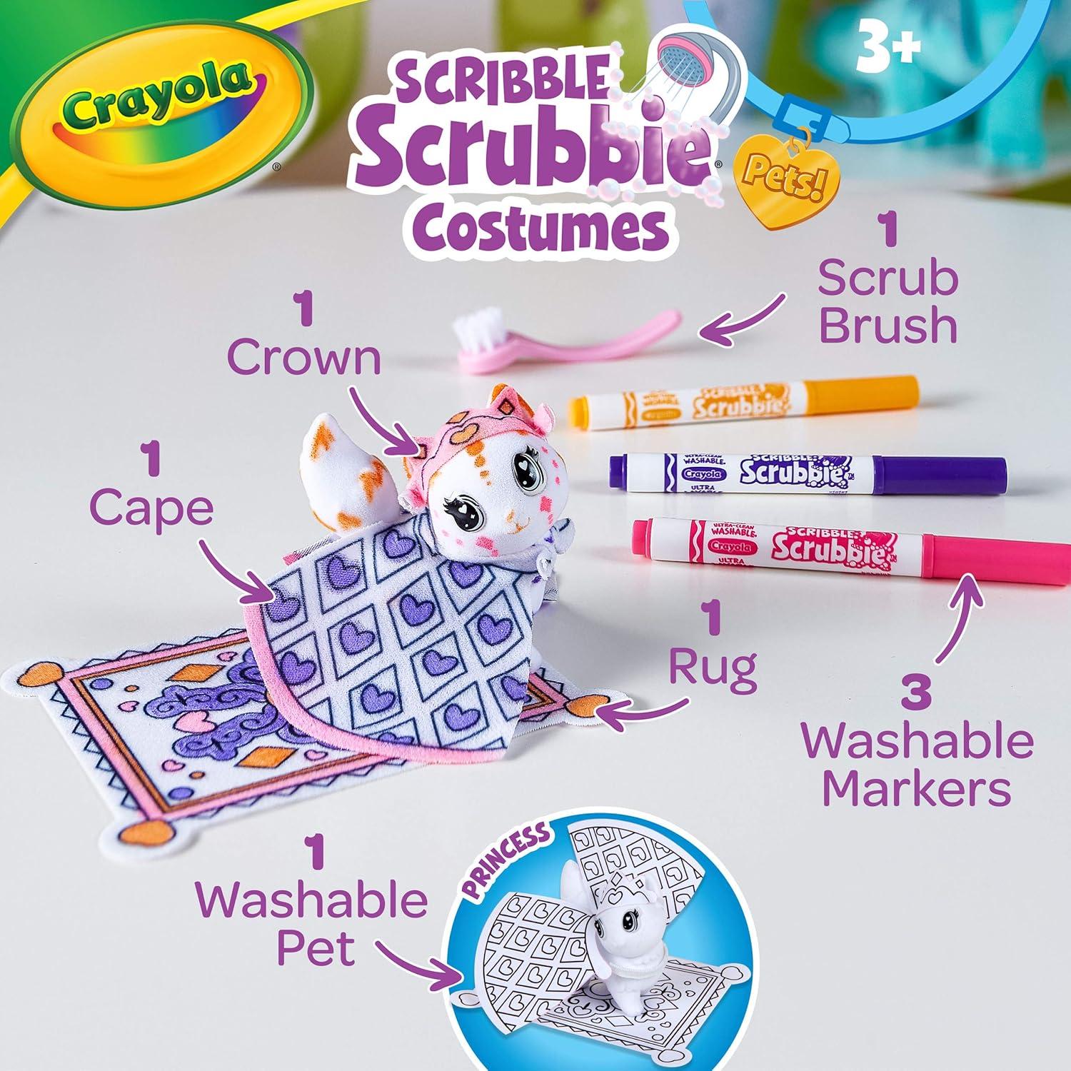 Crayola Scribble Scrubbie Safari 2 Pack Animal Toy Set Age 3+(Princess)