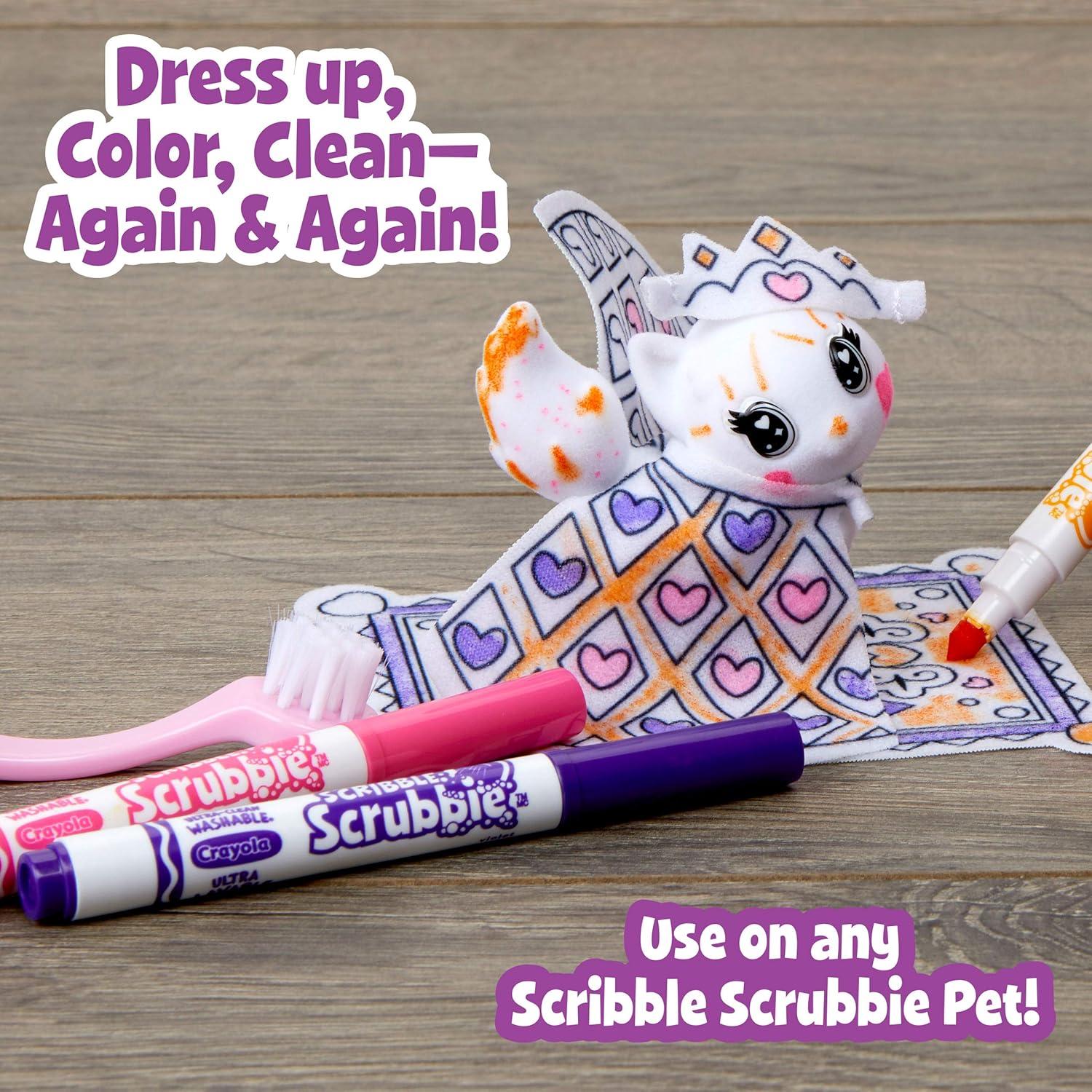 Crayola Scribble Scrubbie Safari 2 Pack Animal Toy Set Age 3+(Princess)