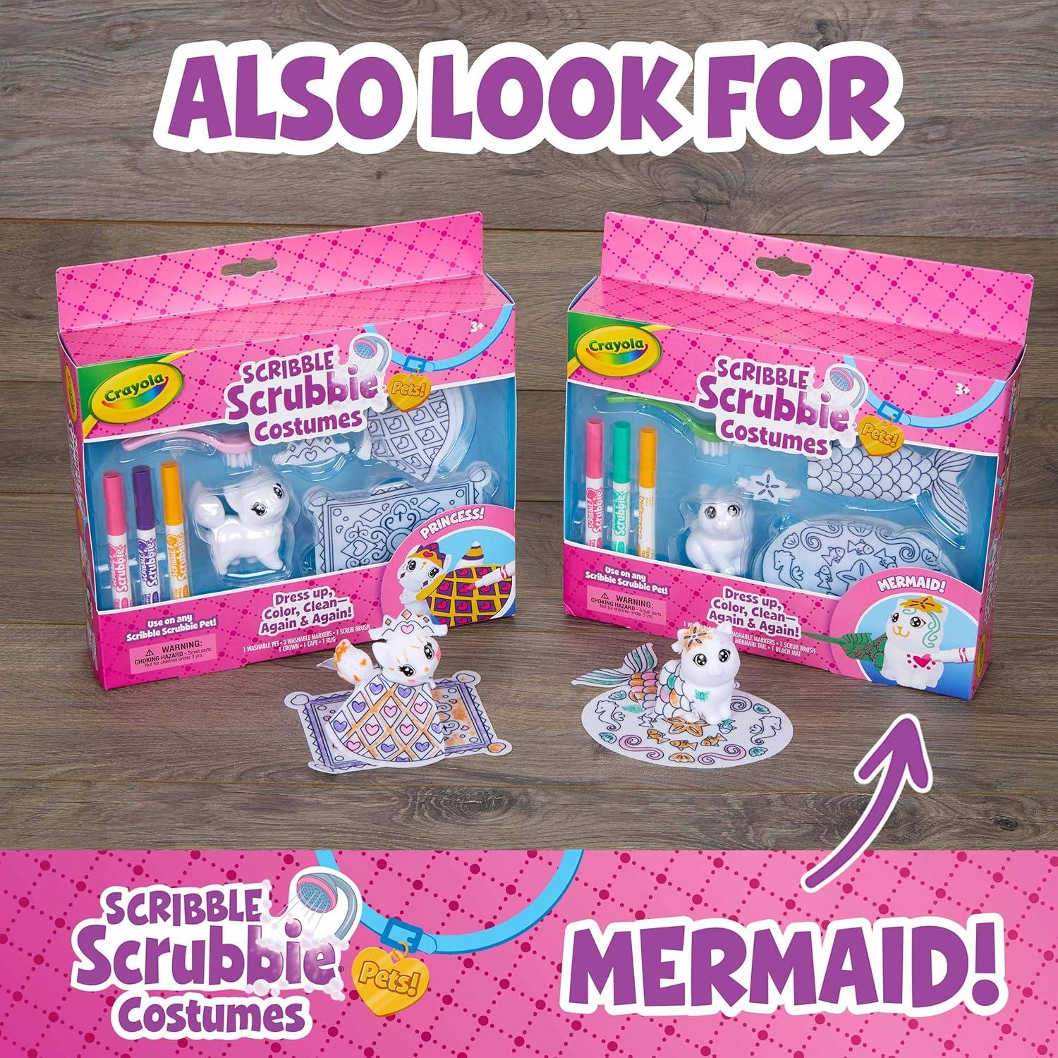 Crayola Scribble Scrubbie Safari 2 Pack Animal Toy Set Age 3+(Princess)