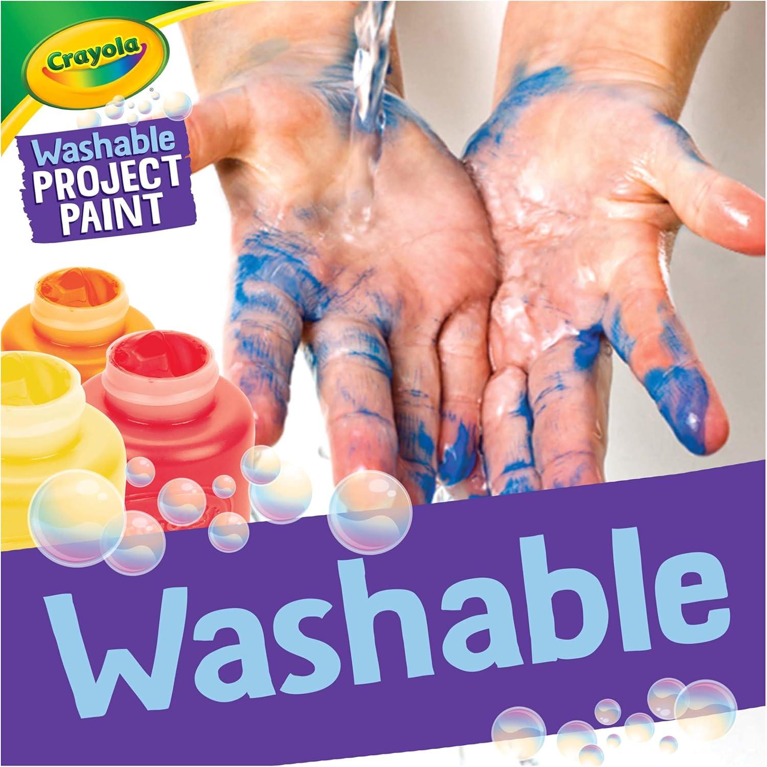 Crayola Washable Kids Paint Set (12ct), Classic and Glitter Paint for Kids, Arts & Crafts Supplies for Classrooms, Toddler Painting Kit, Gifts, Ages 3, 4, 5 [Amazon Exclusive](Bold)