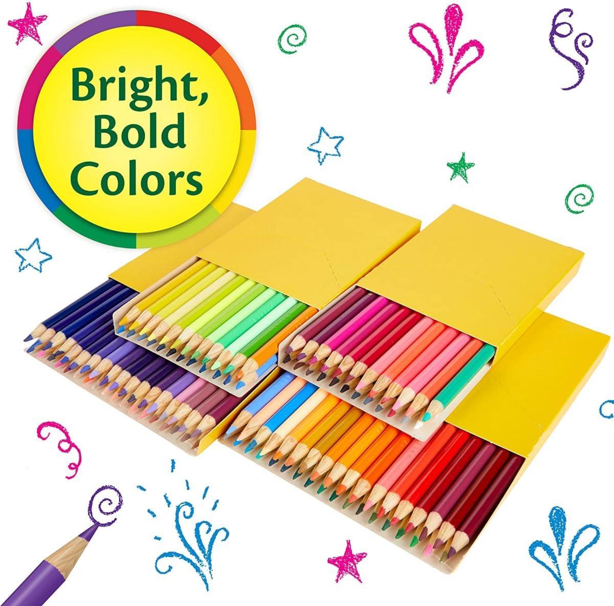 Crayola Colored Pencils Set (120ct), Coloring Book Pencils, Kids Classroom Art Supplies, Bulk Colored Pencils, Presharpened, Gifts for Kids, Ages 3, 4, 5(1 Count (Pack of 1))