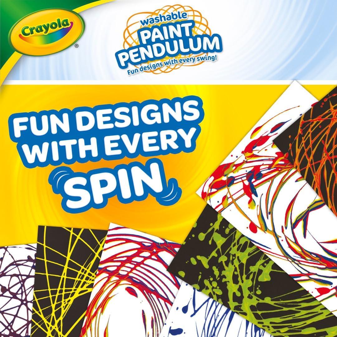 Crayola Washable Kids Paint Set (12ct), Classic and Glitter Paint for Kids, Arts & Crafts Supplies for Classrooms, Toddler Painting Kit, Gifts, Ages 3, 4, 5 [Amazon Exclusive](Paint Pendulum)