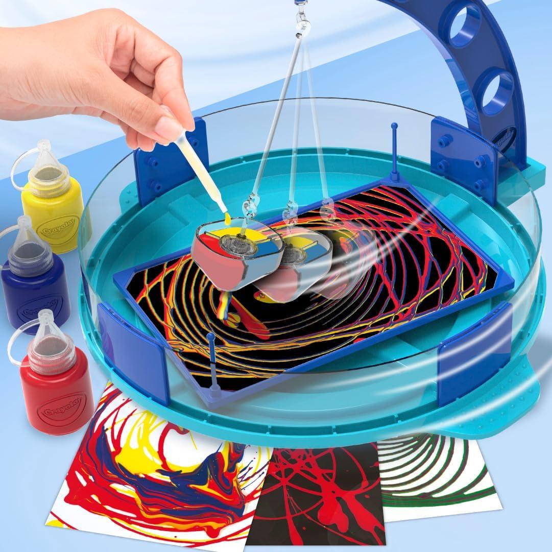 Crayola Washable Kids Paint Set (12ct), Classic and Glitter Paint for Kids, Arts & Crafts Supplies for Classrooms, Toddler Painting Kit, Gifts, Ages 3, 4, 5 [Amazon Exclusive](Paint Pendulum)