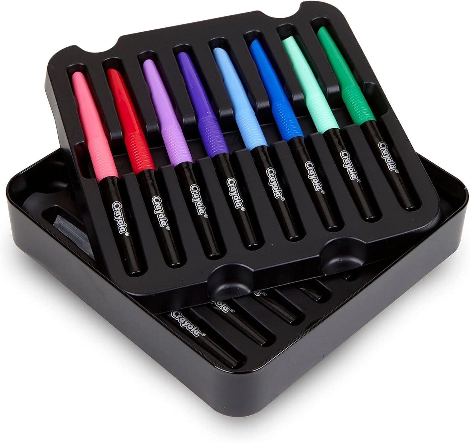 Crayola Brush & Detail Dual Tip Marker Set, 16 Markers, 32 Colors, Adult Coloring Markers, Gifts for Teens & Adults(Blending Markers)